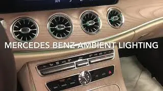 How Change the Ambient Lighting Color on a 2020 Mercedes Benz