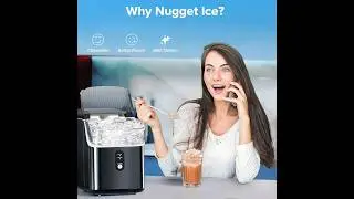 Electactic Countertop Nugget Ice Maker Pro - 34lbs/24H
