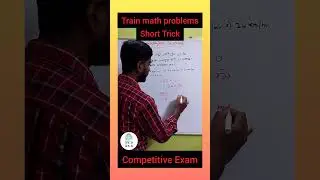 Train math problem for competitive exam|Maths short trick #maths #gnm #ssc #shorts #shorttrick #chsl