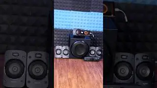 Logitech Z906 THX 5.1 HOME THEATRE | Bass Test | 500w RMS | DEEP BASS #logitech #hometheater #z906