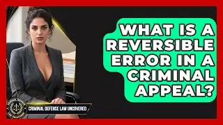 What Is A Reversible Error In A Criminal Appeal? - Criminal Defense Law Uncovered