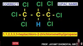 1,1,1, 2 ,3, 3, 3- heptachloro-2-2-(trichloromethyl)propane - Formula ,  Structure & #iupac Naming