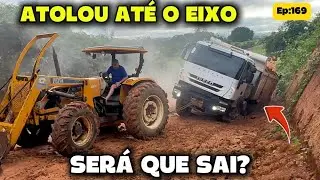 SERÁ QUE O TRATOR CONSEGUE RESGATAR O CAMINHÃO?