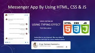 Messenger App by using HTML, CSS & JS