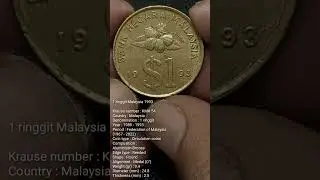 1&nbsp;ringgit Malaysia 1993 #ringgit #malaysia #coins #coin