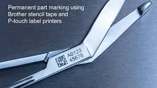 Brother P-touch label printer stencil tape - electrolytic chemical etching of metal parts