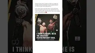 Israel Adesanya on the Featherweight GOAT!