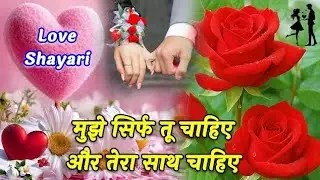 मुझे सिर्फ तू चाहिए और तेरा साथ चाहिए 🫶❣️| Love Shayari | Heart Touching Shayari | Hindi Shayari