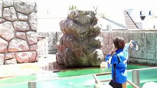 アクアフレンズ　オットセイパフォーマンス（オットセイショー）　ミナミアメリカオットセイ　那須どうぶつ王国にて　2021年4月18日