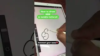 How to draw bubble letters ✍🏼