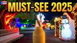 Can&oacute;vanas Puerto Rico Town Plaza Christmas Lights 2025 🌟 | Must-See Holiday Tour 🇵🇷.