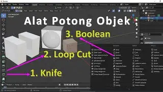 3 Ways to Cut Objects in Blender Using: Boolean | Loop Cut | Knife