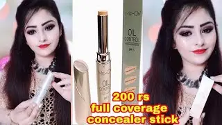 Me on concealer review & demo / Under 200 rs full coverage concealer base stick by #zeenulifestyle#