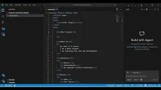 Basic HTML Project for Beginners | Personal Information Website