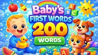 Baby's First 200 Words | Teach Your Toddler to Talk Fast | Baby Learning Video