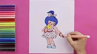 How to draw the Amul Brand Girl #art #artforall #amul