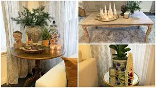Decore comigo pro Natal - mesa de centro e mesas laterais - dicas de decoração