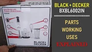 BLACK + DECKER Blender Chopper BXBL6002IN - Parts & Features