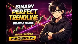 Binary Trendline Strategy 🔥 Draw Perfect Trendline & Trade Like Pro