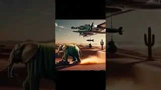 Lirili Larila vs Bombardiro Crocodilo⚔️ #brainrot #shorts #funny #crocodilo #elephant