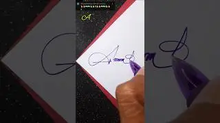 Signature ideas for letter A