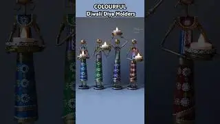 DIY Candle holders from Waste materials #shorts #diy #youtubeshorts #diwali @Kalyaniscorner