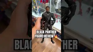 BLACK PANTHER FIGURE REVIEW 🔥 #blackpanther #chadwickboseman #actionfigures #hottoys #marvel #toys