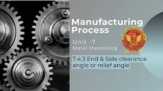 7.4.3 End & Side Clearance Angle or Relief Angle | ME305 |
