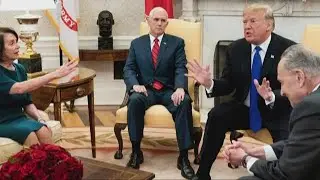 Trump threatens shutdown, wild confrontation with Democrats