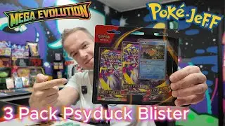 Mega Evolution Psyduck 3 Pack Blister Opening - PokeJeff (Nederlands)
