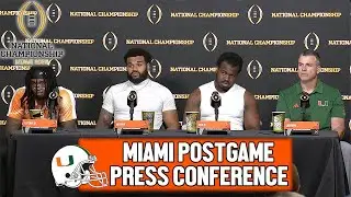 Mario Cristobal, Mark Fletcher, Rueben Bain & Akheem Mesidor Postgame After Loss in National Title