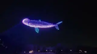 Drone fireworks show Piedmont 