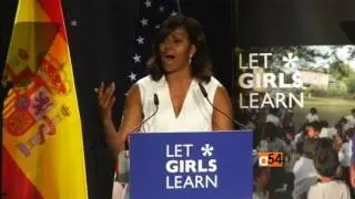 Michelle Obama Visits Spain for Let Girls Learn Initiative