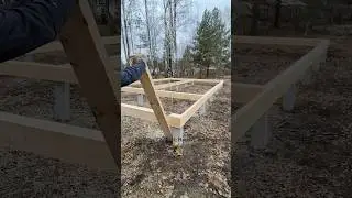 We Set The Diagonals Before Fixing The Base of The House to The Foundation