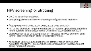 Utrotning av livmoderhalscancer - Vad nytt?