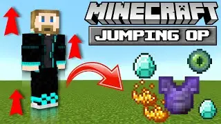 Minecraft, But Jumping Drops OP ITEMS!
