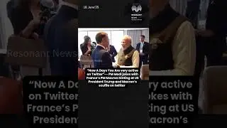 PM Modi jokes with France&rsquo;s PM Macron