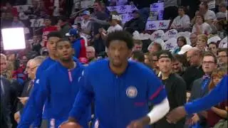 Joel Embiid's Pre-Game Dunk Show