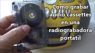 Cómo grabar un cassette en una radio-grabadora portátil