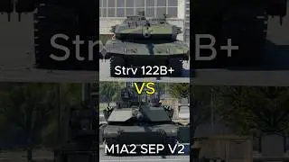STRV 122B+  VS M1A2 SEP V2  war thunder #warthunder #object260 #gaming #t54 #automobile #vs #shorts