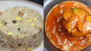 Restaurant style Chicken Manchurian with fried rice | best chicken recipe 