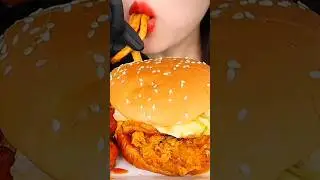 Biggest  McDonald's burger challenge #mukbang #munchingsounds #asmr #food