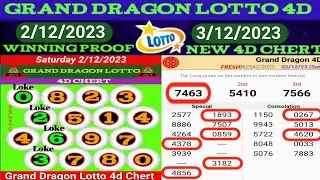 3/12/2023 GRAND DRAGON LOTTO 4D CHERT AND 2D NUMBER | WATCH 2/12/2023 WINNING PROF | 4d Chert Neva