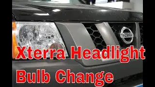 Замена ламп в фарах Nissan Xterra