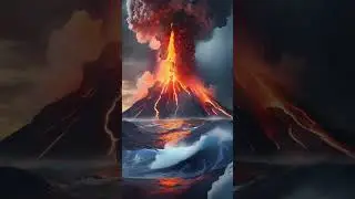 Volcano eruption #volcano #eruption #3d #blender #short