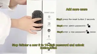 Arpha Smart Lock &lrm;D180 100 Entry Codes Electronic Keypad Deadbolt with