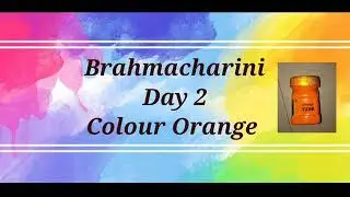 #Durga Goddess#Day 2#Orange#Dot Mandala# by Sharanya