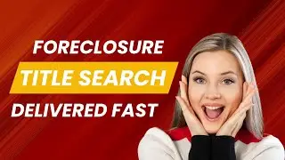 Secure your Florida property fast&mdash;avoid nightmares with an accurate foreclosure title search.