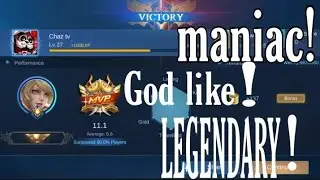 MOBILE LEGENDS | LAYLA MANIAC LEGENDARY | Chaz Tv