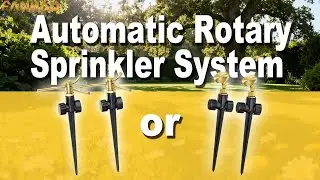 FANHAO Automatic Rotary Pin Sprinkler: 360&deg; coverage for a greener lawn, less effort!